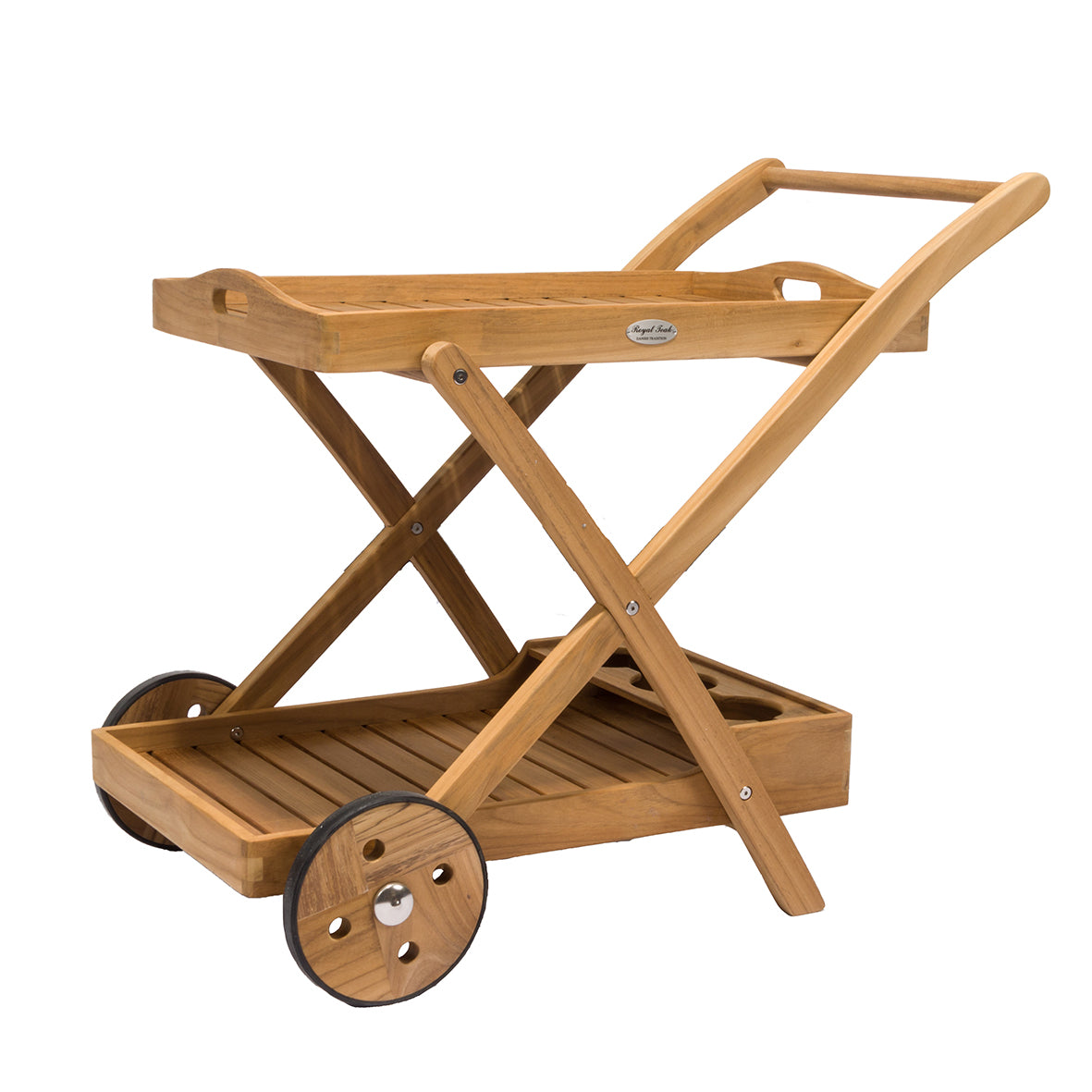 Royal Teak Collection Tray Cart