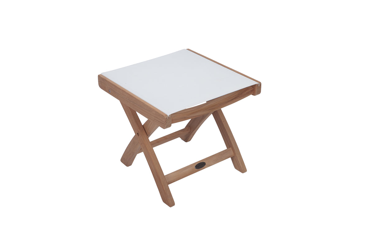 Royal Teak Collection Sling Footrest – White