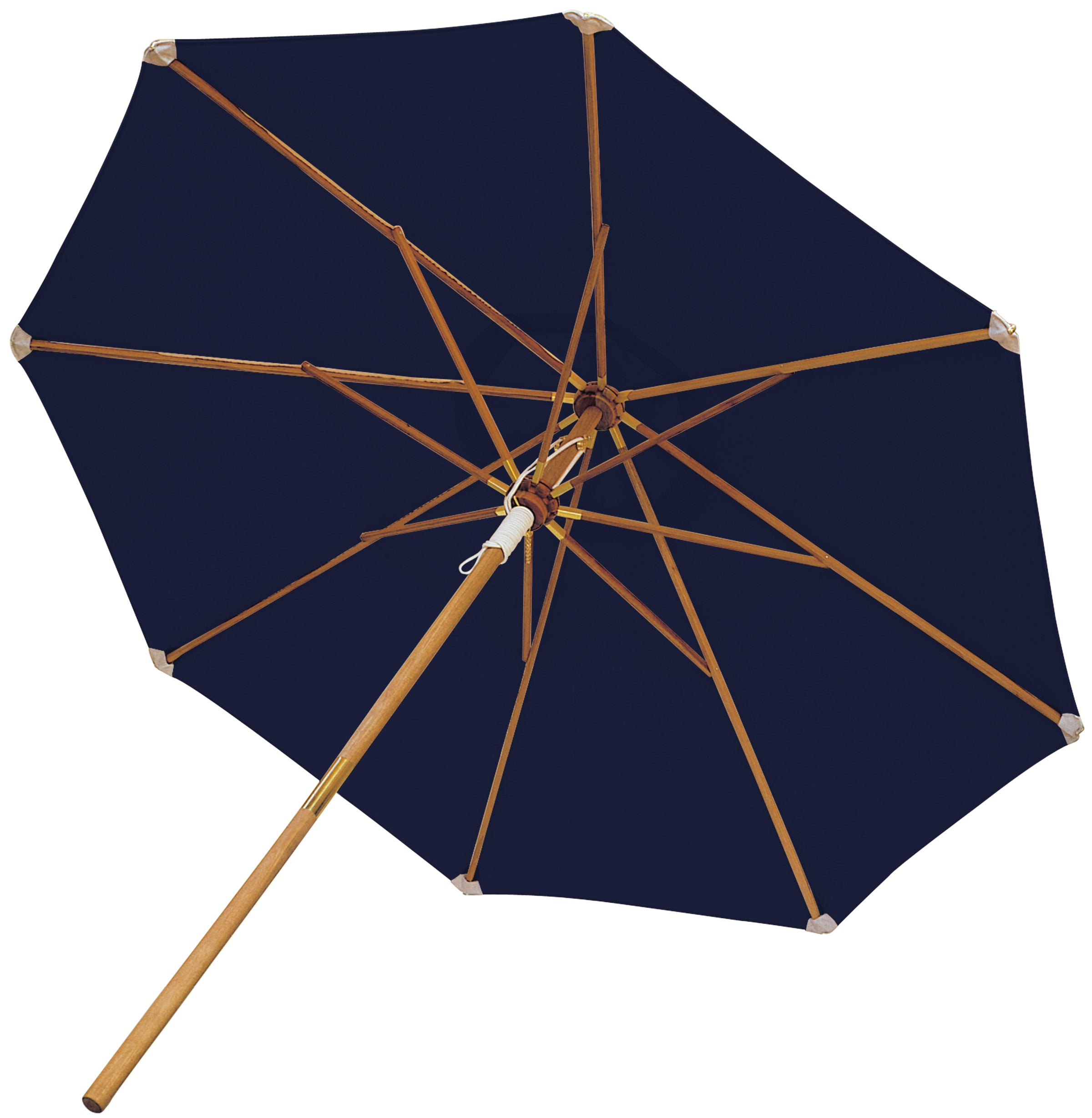 Royal Teak Collection 10’ Deluxe Umbrella-White (Acrylic Fabric)