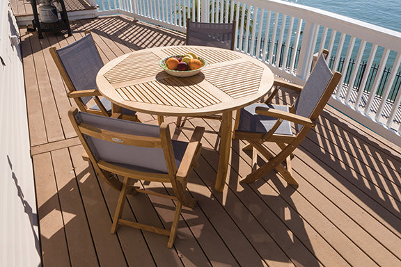 Royal Teak Collection Dolphin Table 50" Round