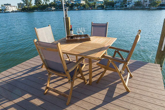 Royal Teak Collection Dolphin Table 50" Square