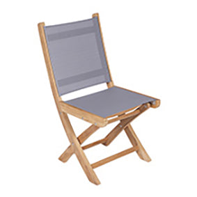 Royal Teak Collection Sailmate Folding Side Sling Chair