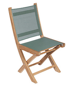 Royal Teak Collection Sailmate Folding Side Sling Chair