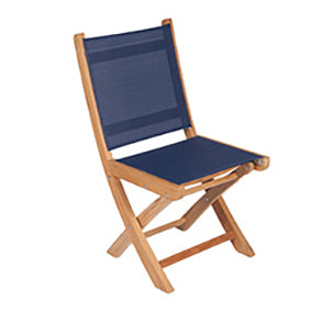 Royal Teak Collection Sailmate Folding Side Sling Chair