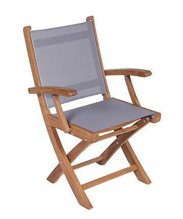 Royal Teak Collection Sailmate Folding Arm Sling Chair