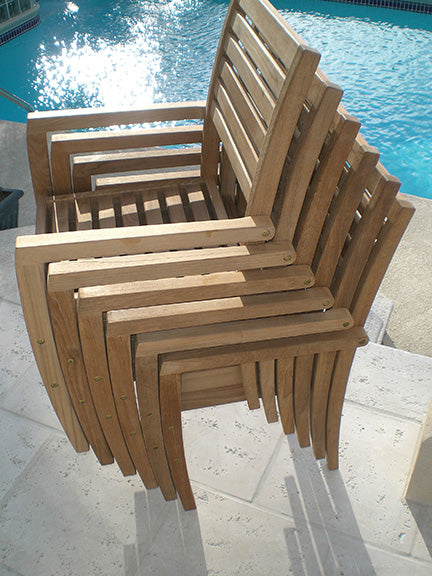 Royal Teak Collection Avant Stacking Chair