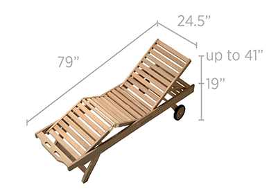 Royal Teak Collection Sun Bed