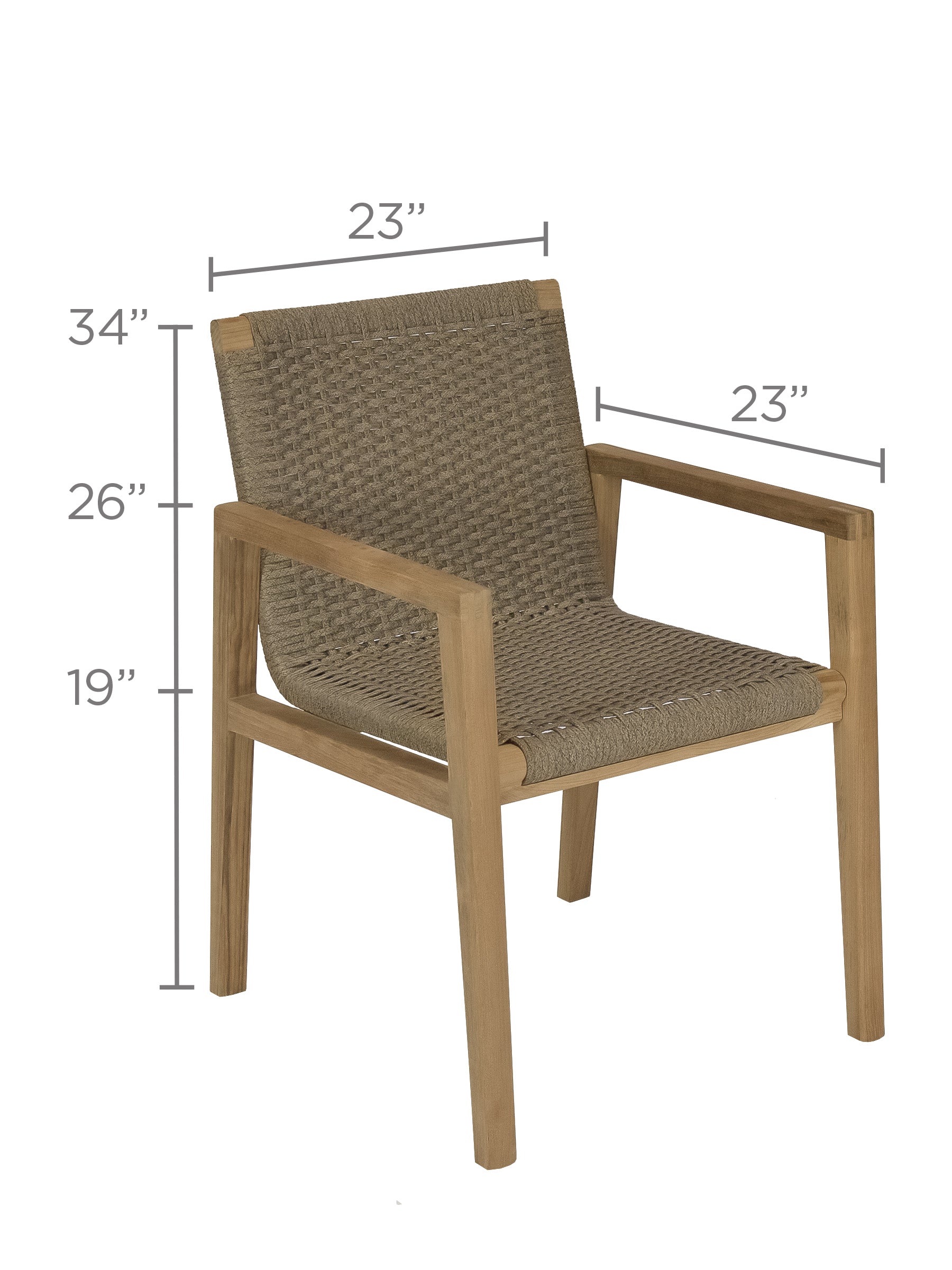 Royal Teak Collection Admiral Dining Chair - Sand