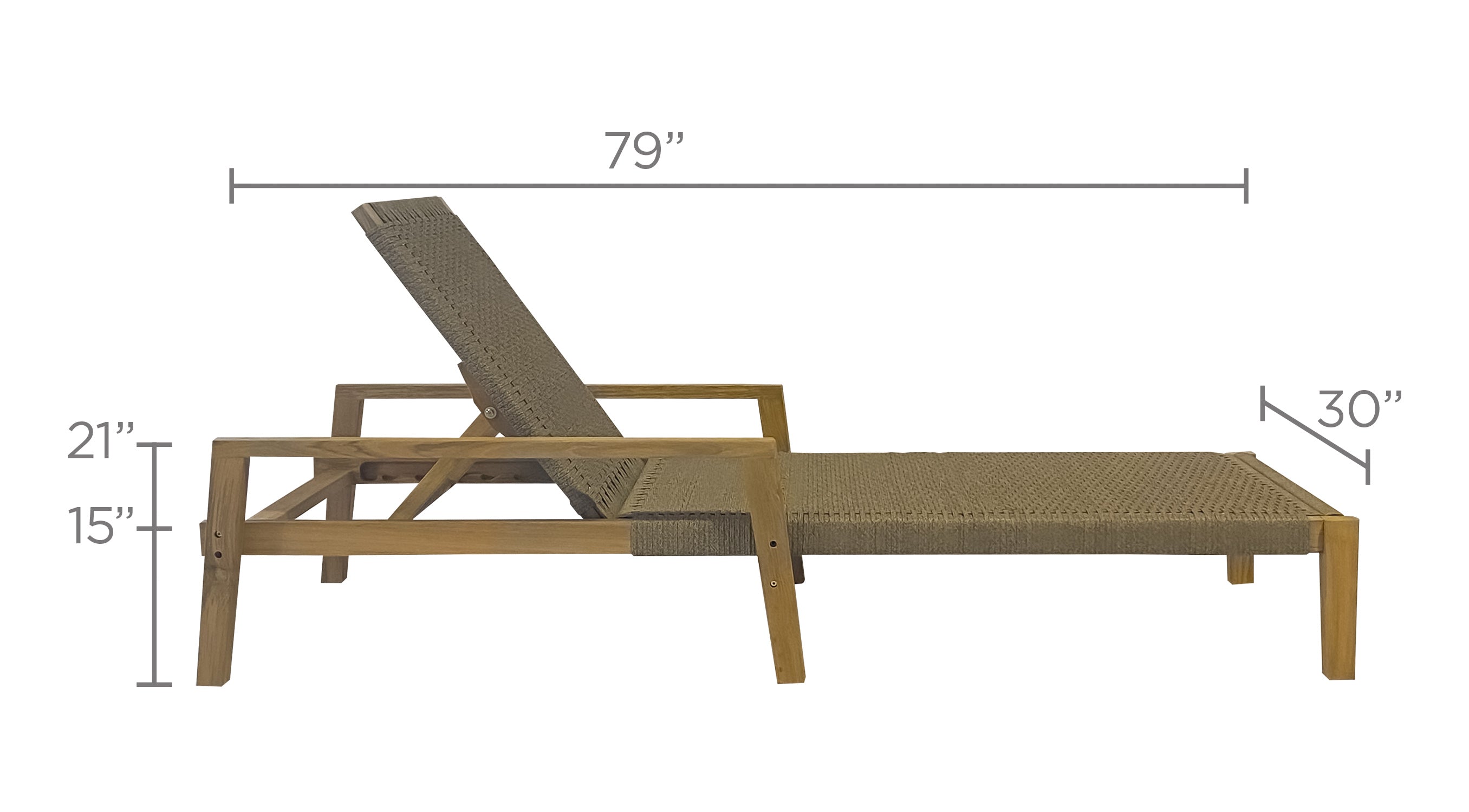 Royal Teak Collection Admiral Sun Lounger - Sand